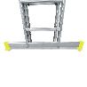 ESCALERA ALUMINIO 2 TRAMOS MECANICA 14 PELDAÑOS. PLEGABLE, TELESCÓPICA, ANTIDESLIZANTE, RESISTENTE