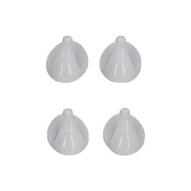 COLGADOR ORYX BLANCO PEQUEÑO (BLISTER 4 UNIDADES ) ADHESIVO
