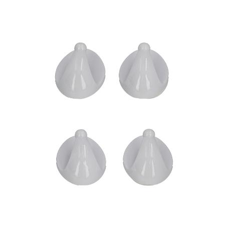 COLGADOR ORYX BLANCO PEQUEÑO (BLISTER 4 UNIDADES ) ADHESIVO