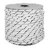 CUERDA POLIESTER TRENZADA BLANCO / AZUL 18 MM. BOBINA 100 M.