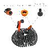 MANGUERA  EXTENSIBLE AUTOENROSCABLE ESPIRAL 15 METROS CON PISTOLA Y CONECTORES