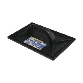 TALOCHA PLASTICO 27 X 18 CM. MANGO REDONDO NEGRO CON ALVEOLOS