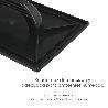 TALOCHA PLASTICO 34X23 CM. MANGO REDONDO NEGRO CON ALVEOLOS