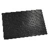 TALOCHA PLASTICO 34X23 CM. MANGO REDONDO NEGRO CON ALVEOLOS