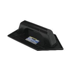 TALOCHA PLASTICO PUNTA MANGO REDONDO 26 X 14 CM. NEGRO CON ALVEOLOS
