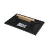 TALOCHA PLASTICO 27X18 CM. MANGO MADERA NEGRA CON ALVEOLOS