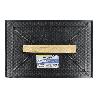 TALOCHA PLASTICO 27X18 CM. MANGO MADERA NEGRA CON ALVEOLOS