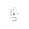 CERRADURA AZBE 56C-60 IZ HN