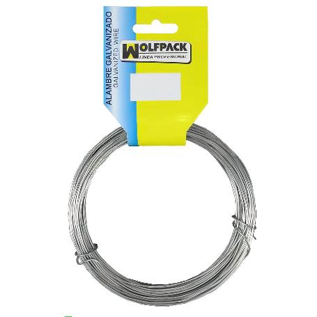 ALAMBRE GALVANIZADO (ROLLO 250 GRAMOS / 40 METROS) Nº 4/0,9 MM.