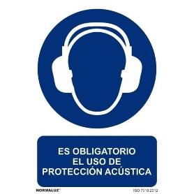 CARTEL 30*21 RD20015 OBLIG. PROTECCION ACUSTICA