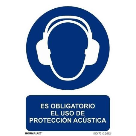 CARTEL 30*21 RD20015 OBLIG. PROTECCION ACUSTICA