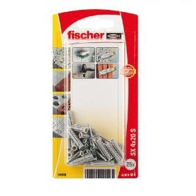BLISTER 25 TACO+TORNILLO SX 4*20 SK 567815 FISCHER