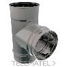 TE 90º SIN TAPA 80 SIMPLE PARED 4022162 ROS