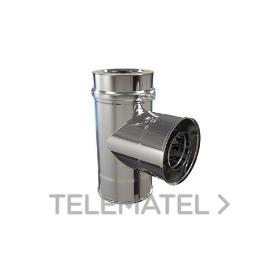 TE 90º SIN TAPA Ø 130 D/PARED 4021802 ROS