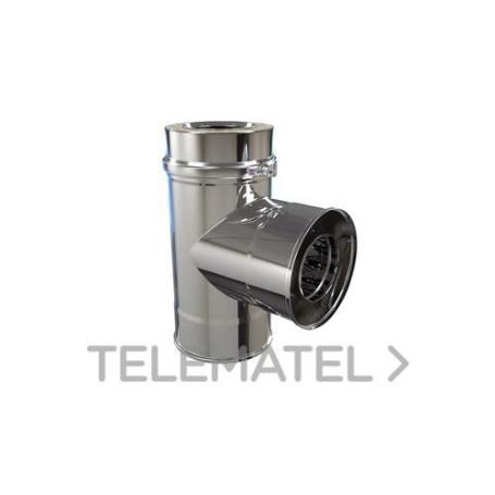 TE 90º SIN TAPA Ø 130 D/PARED 4021802 ROS