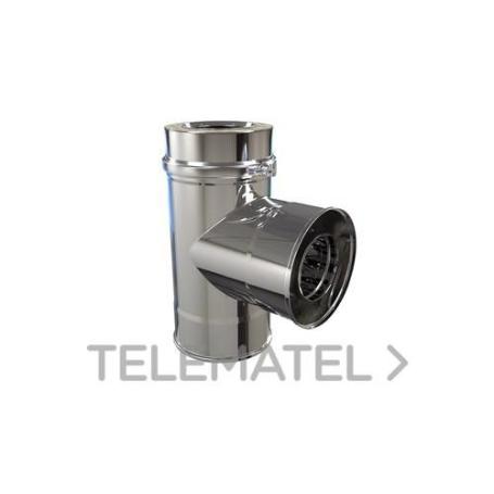 TE 90º SIN TAPA Ø 180 D/PARED 4021804 ROS