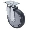 RUEDA GIRATORA PLACA 10BHA125CP-PGAISB GOMA GRIS EJE BOLAS