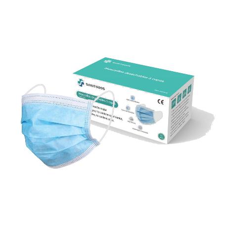 MASCARILLA IIR  QUIRURGICA CAJA 50 UND AZULES (CAJA 50 UNIDADES)