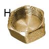 PLUVIA LATON TAPON F300 ROSCA  HEMBRA  DE 1 A-311 (CAJA 10 UNIDADES)