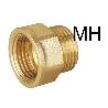 PLUVIA LATON ALARGADERAS HEXAGONAL PULIDAS 1-2 X  20 MM   A335 (CAJA 10 UNIDADES)