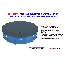 PISCINAS COBERTOR PVC 427 CM PISCINA STEEL PRO-POWER STEEL 58248