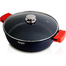 WECOOK CAZUELA BAJA 28 CM+TAPA ECOSTONE ALUM.FUNDIDO 5 MM 10200
