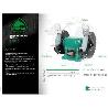 ESMERILADORA DE BANCO CON MOTOR DE INDUCCIÓN, Ø150MM E 150 C