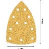 PAPEL DE LIJA EXPERT C470 CON 11 ORIFICIOS PARA MULTILIJADORAS DE 102 X 62 MM, 93 MM, G 40, 10 UNIDADES