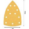 PAPEL DE LIJA EXPERT C470 CON 11 ORIFICIOS PARA MULTILIJADORAS DE 102 X 62 MM, 93 MM, G 120, 10 UNIDADES