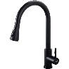 IBERGRIF GRIFO COCINA FREGADERO DUCHETA EXTRAIBLE NEGRO M22136B