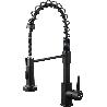 IBERGRIF GRIFO FREGADERO COCINA VERTICAL DUCHETA NEGRO M22143B