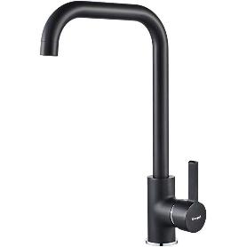IBERGRIF GRIFO COCINA FREGADERO VERTICAL CAÑO ALTO NEGRO M22105B