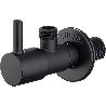 IBERGRIF VALVULA ESCUADRA 3-8 NEGRA CIERRE CERAMICO  M22025B-3-8