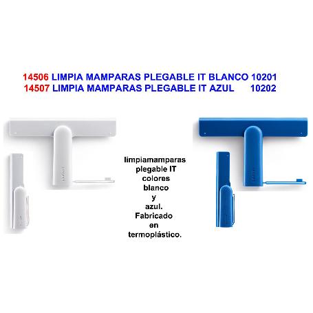 LIMPIA MAMPARAS PLEGABLE IT BLANCO 10201