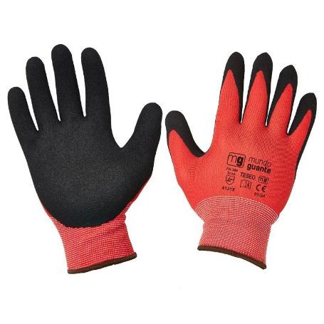 GUANTE SIFERFOAM PALMA NITRILO SANDY ROJO-NEGRO T-10 XL TESEO (CAJA 12 UNIDADES)