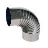 ESTUFA CODO GALVANIZADO RIZADO 90º DE 200 CGS20090