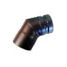 ESTUFA PELLET CODO VITRIFICADO 80 MM A 45º PVC08045
