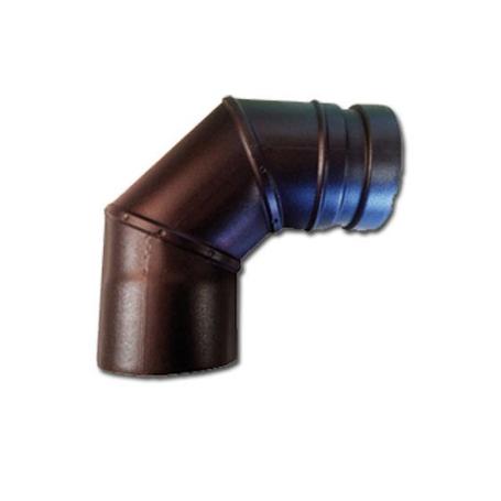 ESTUFA PELLET CODO VITRIFICADO 80 MM A 90º PVC08090