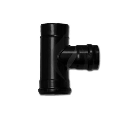 ESTUFA PELLET TE VITRIFICADA 80 MM 90 º CON COLECTOR PVTE08090T