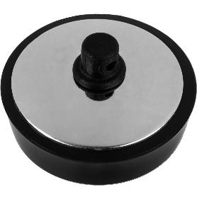 TAPON GOMA-CAUCHO 42 CON TAPA INOX FREGADERO-LAVABO   85009