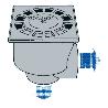 TECNO SUMIDERO SALIDA VERT+HORZ.10X10 (T-87) PVC 50638