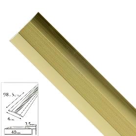 TAPAJUNTAS ADHESIVO PARA MOQUETAS METAL ORO   98,5 CM.