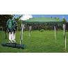 BAMBU PERGOLA PLEGABLE 3,0X3,0 X ALTO 2,5M  VERDE-BLANCA DP002