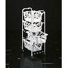 MENAJE METALTEX VERDULERO 4 CESTOS 38X30X83 CM MIAMI 341804003