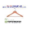 MENAJE METALTEX PERCHA PARA ABRIGO MADERA 45 CMS  551220