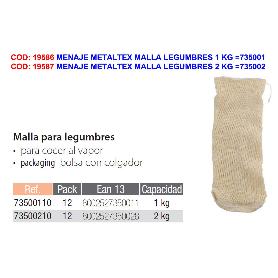 MENAJE METALTEX MALLA LEGUMBRES 9X34 CM  735002100