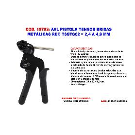 AVL PISTOLA TENSOR BRIDAS ACERO INOX 4.5 A 12 MM+CORTADO TSSTG02