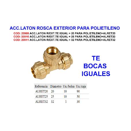 ACC.LATON R-EXT.TE IGUAL 32 PARA POLIETILENO ALRET32