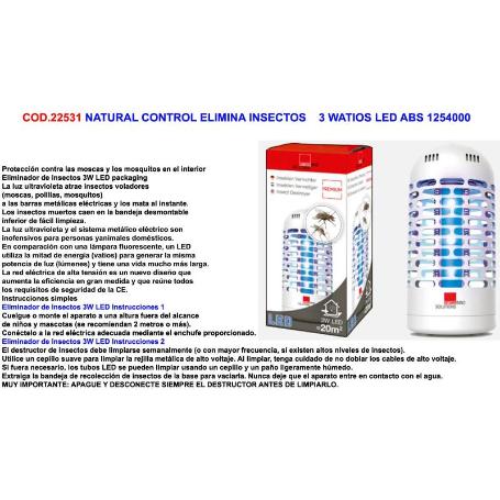 BAJA SWISSINNO ELIMINA INSECTOS 3 WATIOS LEDABS1254001