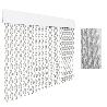 CORTINA PUERTA CORDON ESPIRAL TAMBRE 90 X 210 BLANCO-TRAN 20206D